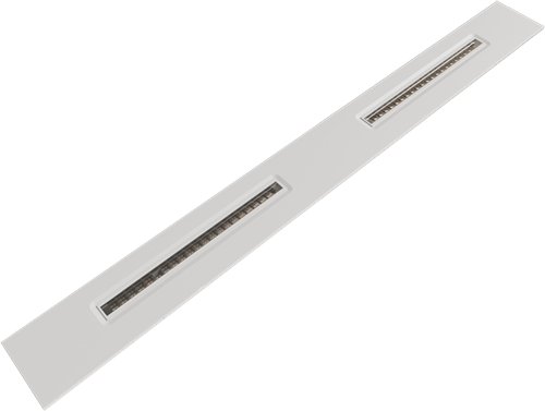Pragmalux LED Inlegarmatuur Modul 15x150cm 18,5-30W 2500-4200lm 3000K-4000K 2CCT UGR<16 wit RAL9003 +Universele driver (DALI2, 1-10V, push-dim)-6