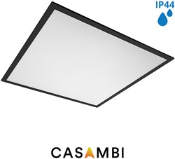 Pragmalux LED Paneel 60x60cm Sigma G2 Zwart IP44 38W 3000K-4000K 2-CCT 5000-5100lm UGR<19 +TCI Casambi Driver (4x14W/4x18W)
