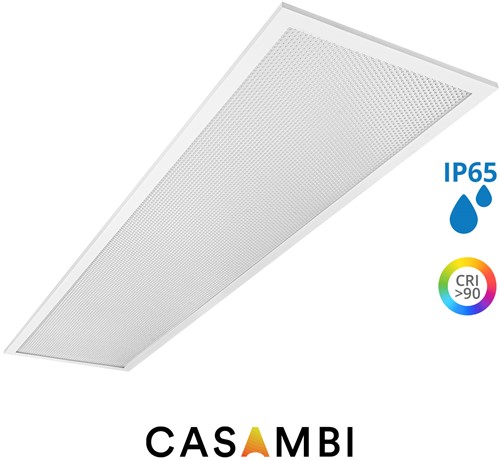 Pragmalux LED Paneel 30x120cm Sigma G2 IP65 CRI>90 37W 3000K-4000K 2-CCT 4950-5000lm UGR<19 +TCI Casambi Driver (2x28W/2x36W)
