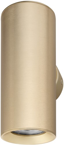 Pragmalux wandarmatuur Pareto 66 Rond up/down Ø66x180mm messing RAL1001 - incl. GU10 fitting
