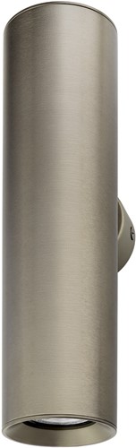 Pragmalux wandarmatuur Pareto 66 Rond up/down Ø66x254mm bronze RAL7048 - incl. GU10 fitting