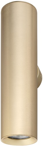 Pragmalux wandarmatuur Pareto 66 Rond up/down Ø66x254mm messing RAL1001 - incl. GU10 fitting