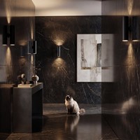 Pragmalux wandarmatuur Pareto 66 Rond up/down Ø66x254mm wit RAL9003 - incl. GU10 fitting-2