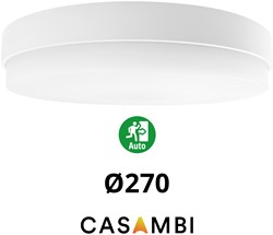 Pragmalux LED Plafonnière / Wandarmatuur Dura-S Wit Ø270 IP64 IK10 max.9W 1050-1100lm 3000K-3500K-4000K 3-CCT + Casambi driver + noodmodule 1uur autotest