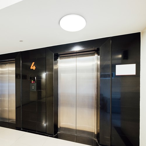 Pragmalux LED Plafonnière / Pendelarmatuur Plano-M Wit Ø360 IP54 IK07 15-30W 1600-3300lm 3000K-4000K 2-CCT + daglichtsensor-6