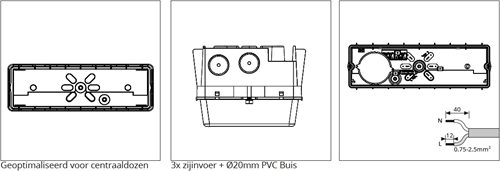 Pragmalux LED Portiek Port-M PKVW IP66 IK10 2,75-5W 295-570lm 3000K-4000K 2-CCT + bewegingssensor & noodmodule 1H autotest Excl. Frame-3