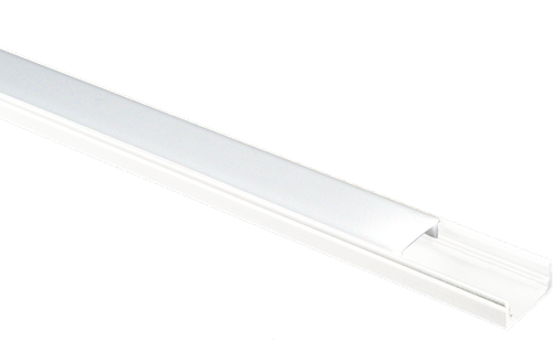 Pragmalux Aluminium Opbouwprofiel Wit 2m Breedte 17,2mm Hoogte 8mm Max. 14,4W/m