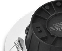 Pragmalux LED Downlight Essence G2 IP54 zwart verdiept max. 21W 3000K-6000K 3-CCT max. 2450lm 100D Ø226 B - G Ø200 incl. TCI DALI Driver incl. 3P snoer-1