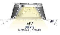 Pragmalux LED Downlight Essence UGR IP54 wit max. 21W 3000K-6000K 3-CCT max. 2800lm 60D Ø226 Buitenmaat - Gatmaat Ø200 UGR<19 Excl. LED Driver-3