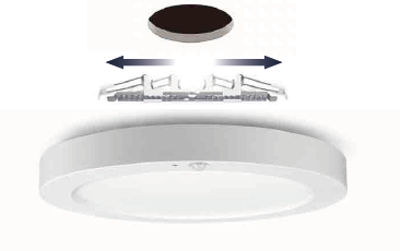 Pragmalux  LED Inbouw/Opbouw Downlight Luna G2 IP44 zwart frame Ø165 Buitenmaat-3