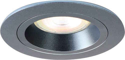 Pragmalux Inbouwspot Ados Rond Gunmetal RAL7031 - Incl. GU10 Fitting