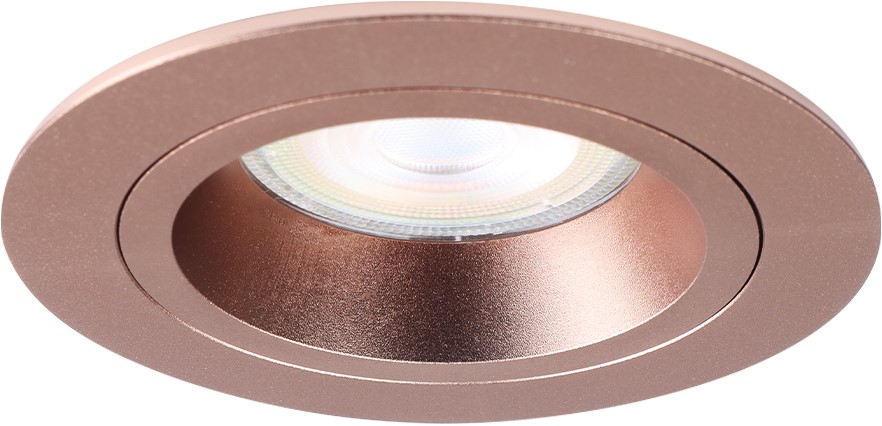 Pragmalux forsænket Spot Ados rund rosaguld RAL1024 - inkl. GU10 Fitting