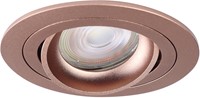 Pragmalux Inbouwspot Alpha Rond Kantelbaar  Rosé goud RAL1024 - Incl. GU10 Fitting
