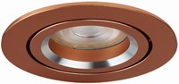 Pragmalux Inbouwspot Aura Rond Kantelbaar Koper RAL1001 - Incl. GU10 Fitting-1