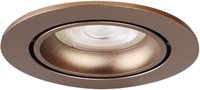 Pragmalux Inbouwspot met bladveren Delta Rond Kantelbaar Bronze RAL8000 - Incl. GU10 Fitting-1