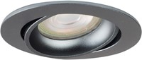 Pragmalux Inbouwspot Delta Rond Kantelbaar Gunmetal RAL7031 - Incl. GU10 Fitting