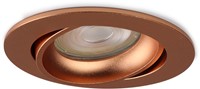 Pragmalux Inbouwspot Delta Rond Kantelbaar Koper RAL1001 - Incl. GU10 Fitting