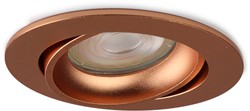Pragmalux Inbouwspot Delta Rond Kantelbaar Koper RAL1001 - Incl. GU10 Fitting