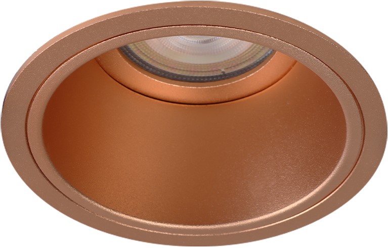 Pragmalux indbygget spot Mido rund kobber RAL1001 - inkl. GU10 fitting