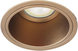 Pragmalux Inbouwspot Mido Rond Bronze RAL8000 - Incl. GU10 Fitting