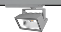 Pragmalux LED 3-Fase Railspot Alto Flood 38W 3000K CRI>90 PW 72Dx98D 4164lm Grijs