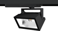 Pragmalux LED 3-Fase Railspot Alto Flood 26W 4000K CRI>90 PW 72Dx98D 2968lm Zwart