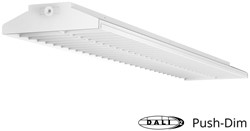 Pragmalux LED Balvast Sporthalarmatuur Sparta Eco IK08 100-150W 4000K 16000-24000lm DALI wit RAL9003