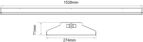 Pragmalux LED Balvast Sporthalarmatuur Sparta Eco IK08 100-150W 4000K 16000-24000lm wit RAL9003 + Noodmodule 1uur zelftest-2