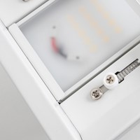 Pragmalux LED Balvast Sporthalarmatuur Sparta Eco IK08 50-80W 4000K 8000-12500lm wit RAL9003 + Noodmodule 1uur zelftest-5