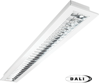 Pragmalux LED Bandrasterarmatuur 15x150cm inbouw 28W 3600lm 4000K UGR<16 Hoogglans DALI