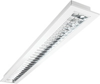Pragmalux LED Bandrasterarmatuur 15x150cm inbouw 28W 3500lm 3000K UGR<16 Hoogglans