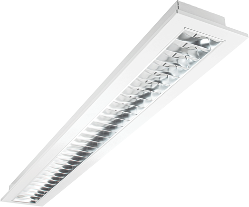 Pragmalux LED Bandrasterarmatuur 15x120cm inbouw 22W 2900lm 4000K UGR<16 Hoogglans