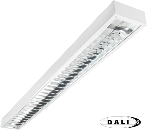Pragmalux LED Bandrasterarmatuur 11x150cm opbouw 28W 3500lm 3000K UGR<16 Hoogglans DALI