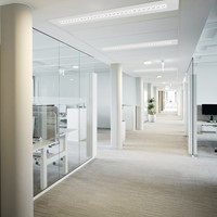 Pragmalux LED Bandrasterarmatuur Optic zwarte reflector 145x1720mm 26-36W 3200-4400lm 3000K-3500K-4000K 3CCT CRI>90 UGR<16 wit RAL9003 + Philips driver + plenum-3