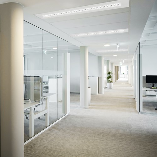 Pragmalux LED Bandrasterarmatuur Optic zwarte reflector 145x1720mm 26-36W 3200-4400lm 3000K-3500K-4000K 3CCT CRI>90 UGR<16 zwart RAL9005 + Philips driver + plenum-3