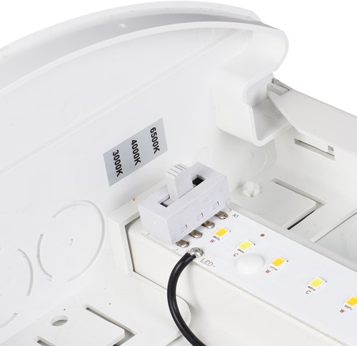 Pragmalux LED Batten Essence Opaal 60cm 12-21W 1350-2550lm 3000-4000-6500K 3-CCT (2x18W) wit + bewegingssensor-4