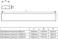Pragmalux LED Batten Essence Opaal 150cm 27-47W 3450-6250lm 3000-4000-6500K 3-CCT (2x58W) wit + bewegingssensor-5