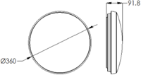 Pragmalux LED Plafonniere / Wandarmatuur Polo G3 IP64 18W 3000K-6000K 3-CCT 1550-1700lm 360 (1x26W) +Daglichtsensor-4