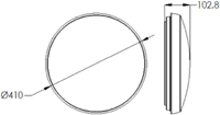 Pragmalux LED Plafonniere / Wandarmatuur Polo G3 IP64 22W 3000K-6000K 3-CCT 1950-2150lm 410 (1x32W) +Bewegingssensor-4