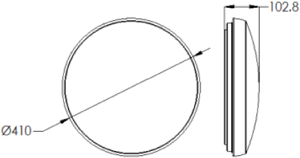 Pragmalux LED Plafonniere / Wandarmatuur Polo G3 IP64 22W 3000K-6000K 3-CCT 1950-2150lm 410 (1x32W) +Bewegingssensor-4