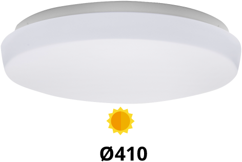 Pragmalux LED Plafonnire / Wandarmatuur Polo G3 IP64 22W 3000K-6000K 3-CCT 1950-2150lm 410 (1x32W) +Daglichtsensor