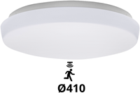 Pragmalux LED Plafonniere / Wandarmatuur Polo G3 IP64 22W 3000K-6000K 3-CCT 1950-2150lm 410 (1x32W) +Bewegingssensor