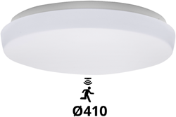 Pragmalux LED Plafonniere / Wandarmatuur Polo G3 IP64 22W 3000K-6000K 3-CCT 1950-2150lm 410 (1x32W) +Bewegingssensor