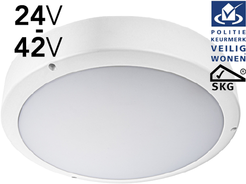 Pragmalux LED Bulkhead Venus G2 IP65 24-42V AC/DC  2,75W-5W 3000K-5000K 3-CCT 295-570lm Ø300
