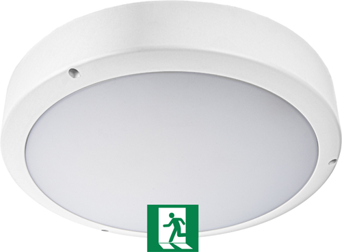 Pragmalux LED Bulkhead Venus G2 IP65 2,7W-5W 3000K-5000K 3-CCT 295-570lm Ø300 + Noodmodule 3 uur