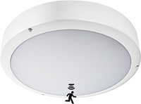 Pragmalux LED Bulkhead Venus G2 IP65 2,7W-5W 3000K-5000K 3-CCT 295-570lm Ø300 + Step-dim bewegingssensor
