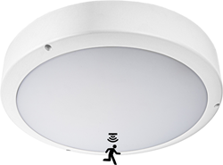 Pragmalux LED Bulkhead Venus G2 IP65 2,7W-5W 3000K-5000K 3-CCT 295-570lm Ø300 + Step-dim bewegingssensor