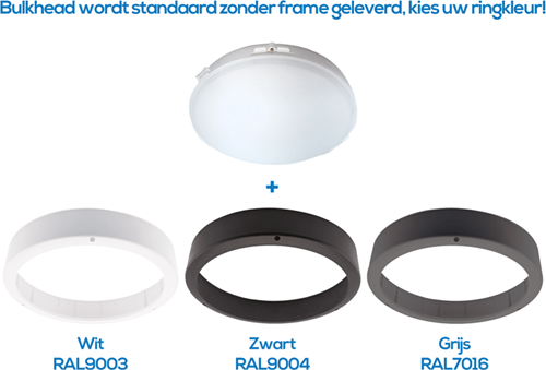 Pragmalux LED Bulkhead Venus G2 IP65 2,7W-5W 3000K-5000K 3-CCT 295-570lm Ø300 + Step-dim daglicht & bewegingssensor-2