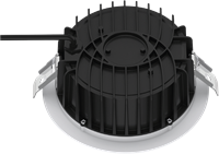 Pragmalux LED Downlight Fora IP65 Ø235 - Ø200 25-35W 2400-3550lm 3000K-4000K 2-CCT wit +Universele LED Driver (DALI2, 1-10V, Push-dim)-4