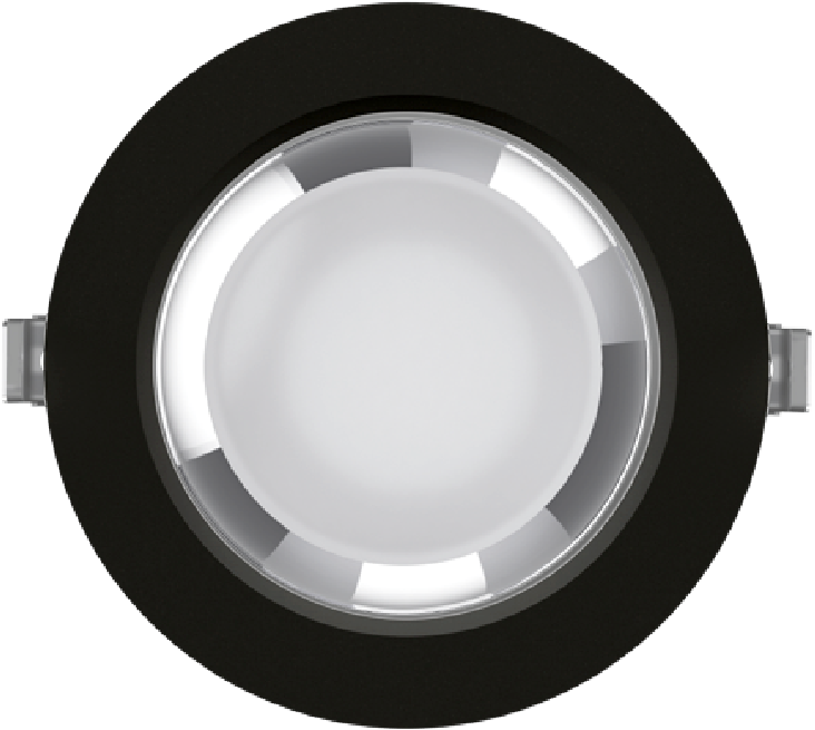 Pragmalux LED Downlight Fora IP65 Ø150 - Ø125 10-20W 900-2000lm 3000K-4000K 2-CCT sort + Universal LED-driver (DALI2, 1-10V, Push-dim)